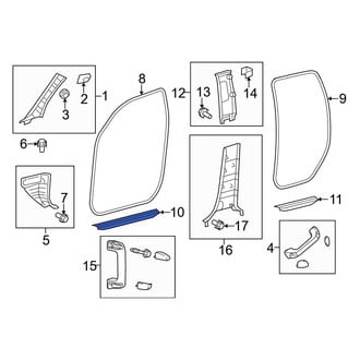 Toyota OE - Front Left Door Sill Plate