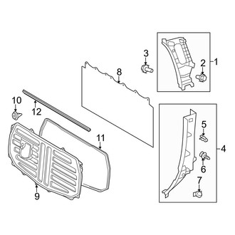 Toyota OE - Cab - Interior Trim (Side & Back Panels), (CrewMax)