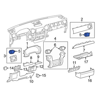 Toyota OE - Outer Dashboard Air Vent