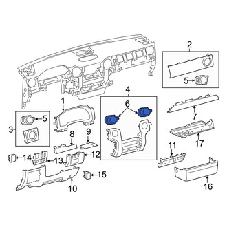 Toyota OE - Outer Dashboard Air Vent