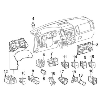 Toyota OE - Instrument Panel - Cluster & Switches