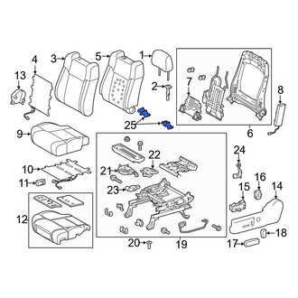 Toyota OE - Front Left Outer Seat Track Cover