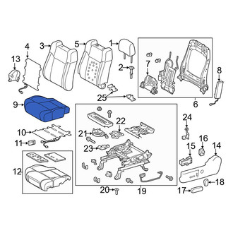 Toyota OE - Front Left Seat Cover