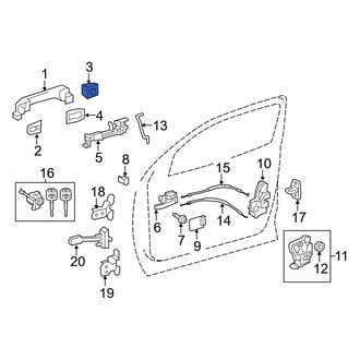Toyota OE - Front Left Exterior Door Handle Cover