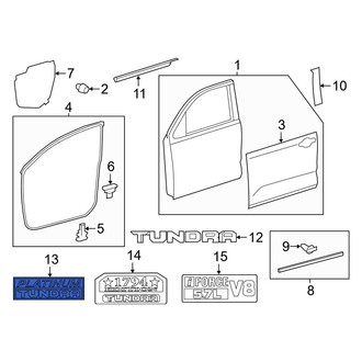 Toyota OE - Front Right Door Emblem