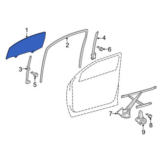 Toyota OE - Front Right Door Glass