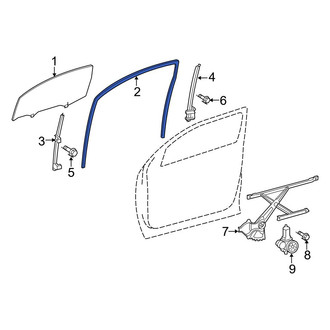 Toyota OE - Front Left Upper Window Channel
