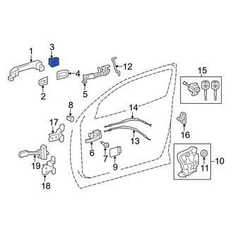 Toyota OE - Front Right Exterior Door Handle Cover