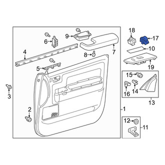 Toyota OE - Rear Door Window Switch