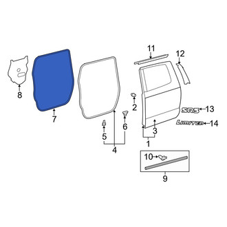 Toyota OE - Rear Left Lower Door Seal