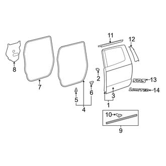 Toyota OE - Rear Door - Exterior Trim