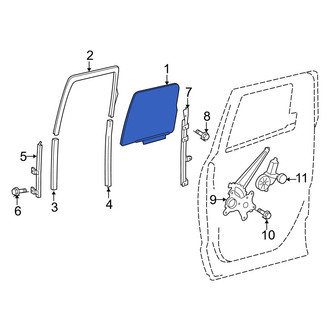 Toyota OE - Front Left Door Glass