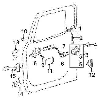 Toyota OE - Rear Door - Lock & Hardware