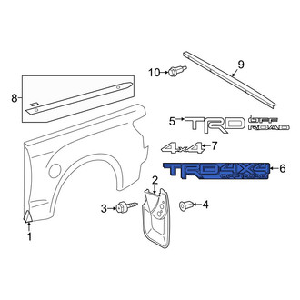 Toyota OE - Rear Truck Bed Decal