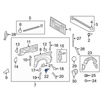 Toyota OE - Rear Left Quarter Panel Splash Shield Bracket