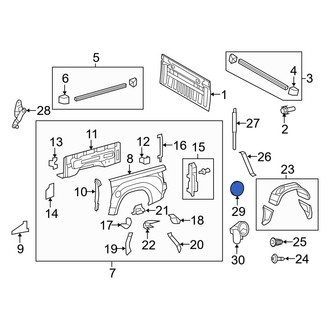 Toyota OE - Rear Fuel Filler Door