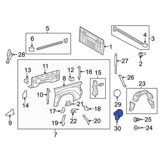 Toyota OE - Rear Fuel Filler Housing