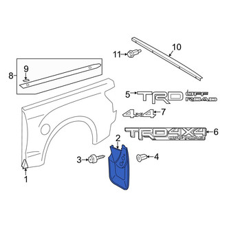 Toyota OE - Rear Right Mud Flap