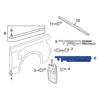 Toyota OE - Rear Truck Bed Decal