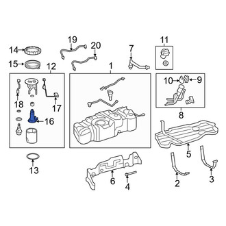 Toyota OE - Fuel Pump and Strainer Set