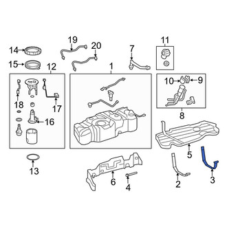 Toyota OE - Rear Fuel Tank Strap