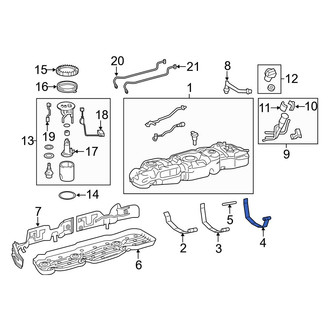 Toyota OE - Rear Fuel Tank Strap