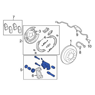 Toyota OE - Rear Left Disc Brake Caliper