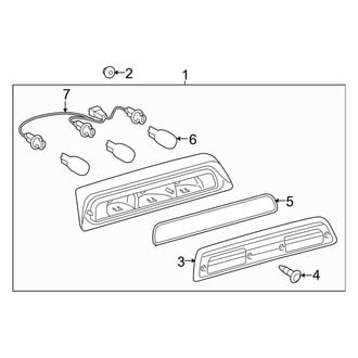 Toyota OE - Rear Lamps - High Mount Lamps