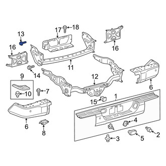 Toyota OE - Rear Upper Bumper Cover Reinforcement Beam Bolt