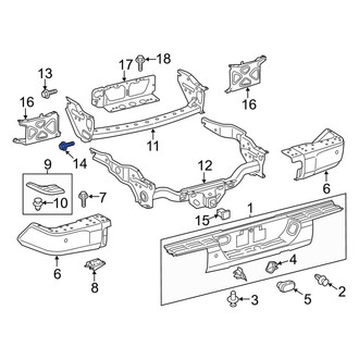 Toyota OE - Lower Bumper Cover Reinforcement Beam Bolt
