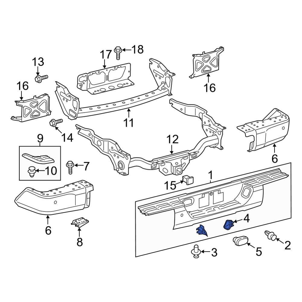 ルチアページ Toyota OE 521550C040 - Rear Right License Plate Light Lens