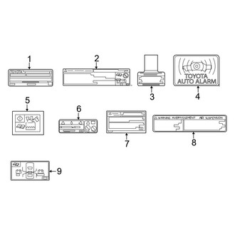 Toyota OE - Information Labels - Labels