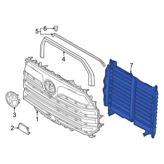 Toyota OE - Front Radiator Shutter Assembly