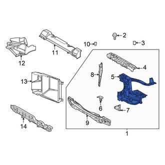 Toyota OE - Front Left Radiator Support Side Panel