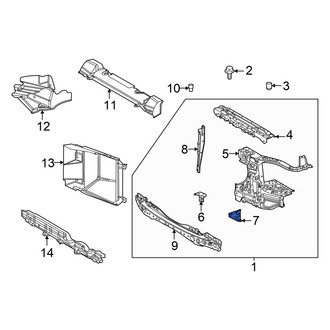 Toyota OE - Right Outer Radiator Support Side Panel Bracket