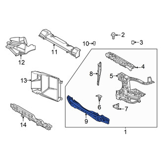 Toyota OE - Front Lower Radiator Support Tie Bar