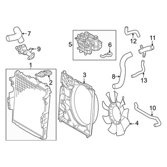 Toyota OE - Cooling - Radiator & Components (Primary)