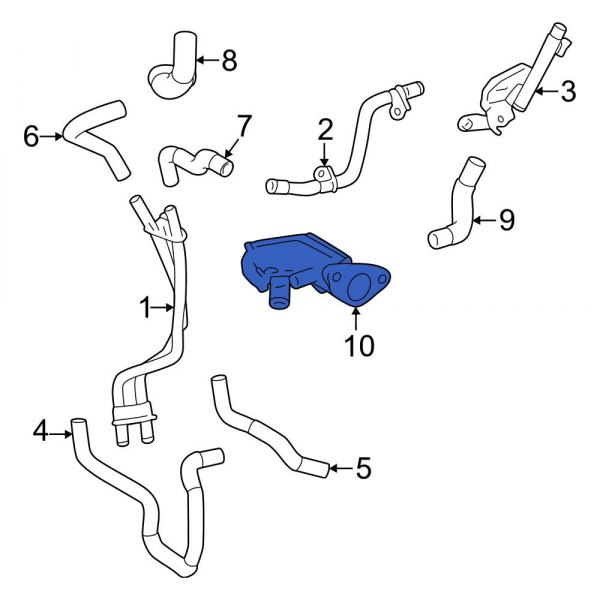 Engine Coolant Pipe