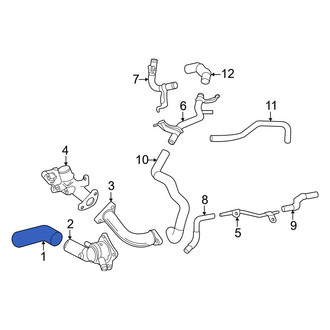 Toyota OE - Left Upper Radiator Coolant Hose