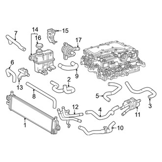 Toyota OE - Cooling - Radiator & Components (Inverter)