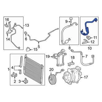 Toyota OE - A/C Refrigerant Liquid Hose