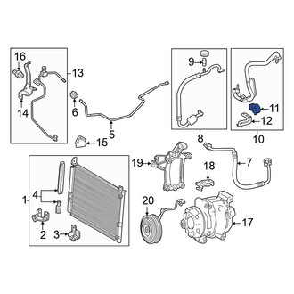 Toyota OE - A/C Refrigerant Line Clamp
