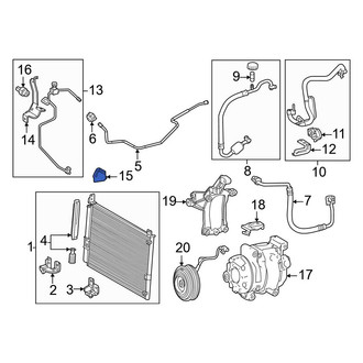 Toyota OE - A/C Refrigerant Hose Adapter