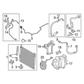 Toyota OE - A/C Refrigerant Line Clamp