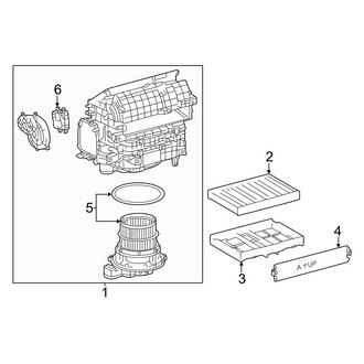 Toyota OE - Air Conditioner & Heater - Heater Components