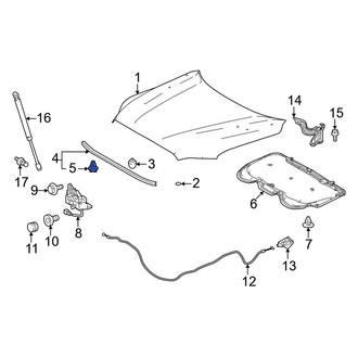 Toyota OE - Radiator Support Access Cover Clip