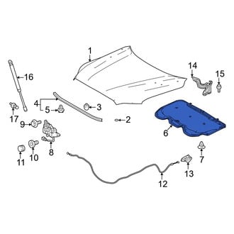 Toyota OE - Front Hood Insulation Pad