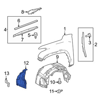 Toyota OE - Front Left Fender Liner Extension