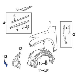 Toyota OE - Right Fender Liner Extension Bracket