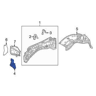 Toyota OE - Front Left Fender Outrigger